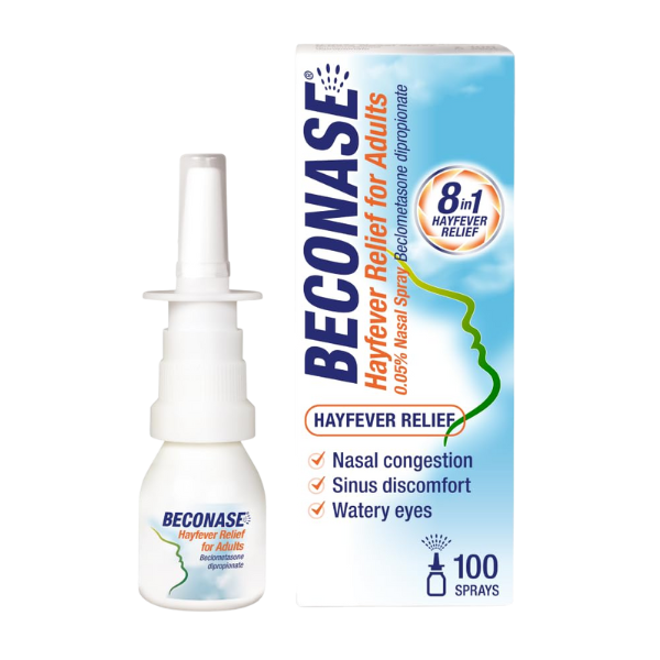 Beconase Hayfever Relief Nasal Spray 8 in 1 (100 Sprays)