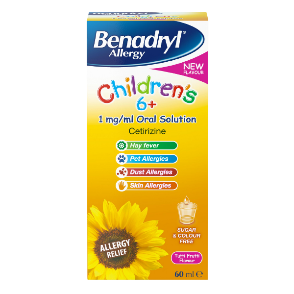 Benadryl Allergy Children's 6+ Solution (60ml)