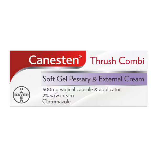 Canesten Thrush Combi Soft Gel Pessary and External Cream (500mg and 2%)