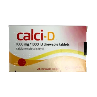 Calci-D 1000mg/1000 IU Chewable Tablets (28)