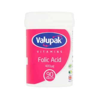 Valupak Folic Acid 400mcg (90 Tablets)