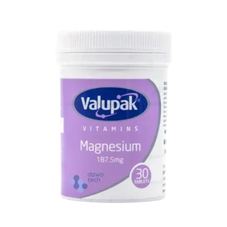 Valupak Magnesium Vitamins 187.5mg (30 Tablets)
